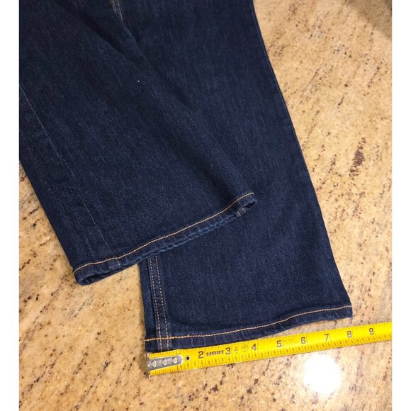 Old Navy Jeans Womens Size 14 Blue Wow Bootcut Mid Rise Dark Wash Denim Stretch - Picture 5 of 13
